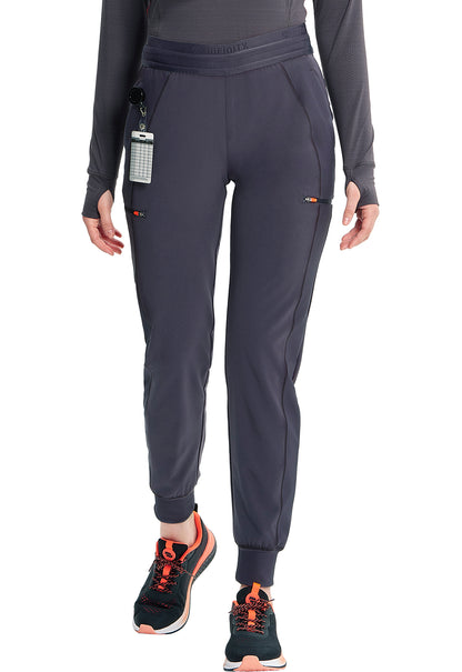 GNR8 IN122A Mid Rise Jogger Pewter Model Image Right Side | Infinity