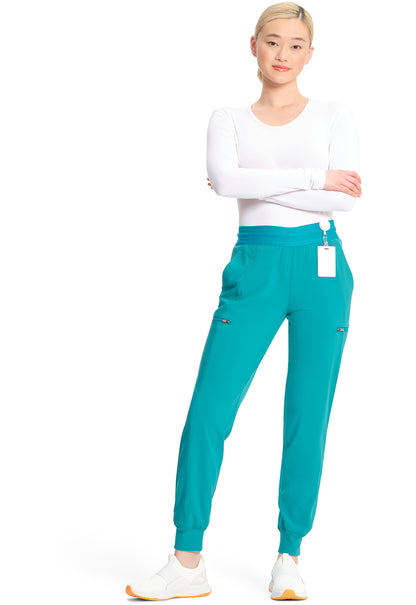 GNR8 IN122A Mid Rise Jogger Teal Blue