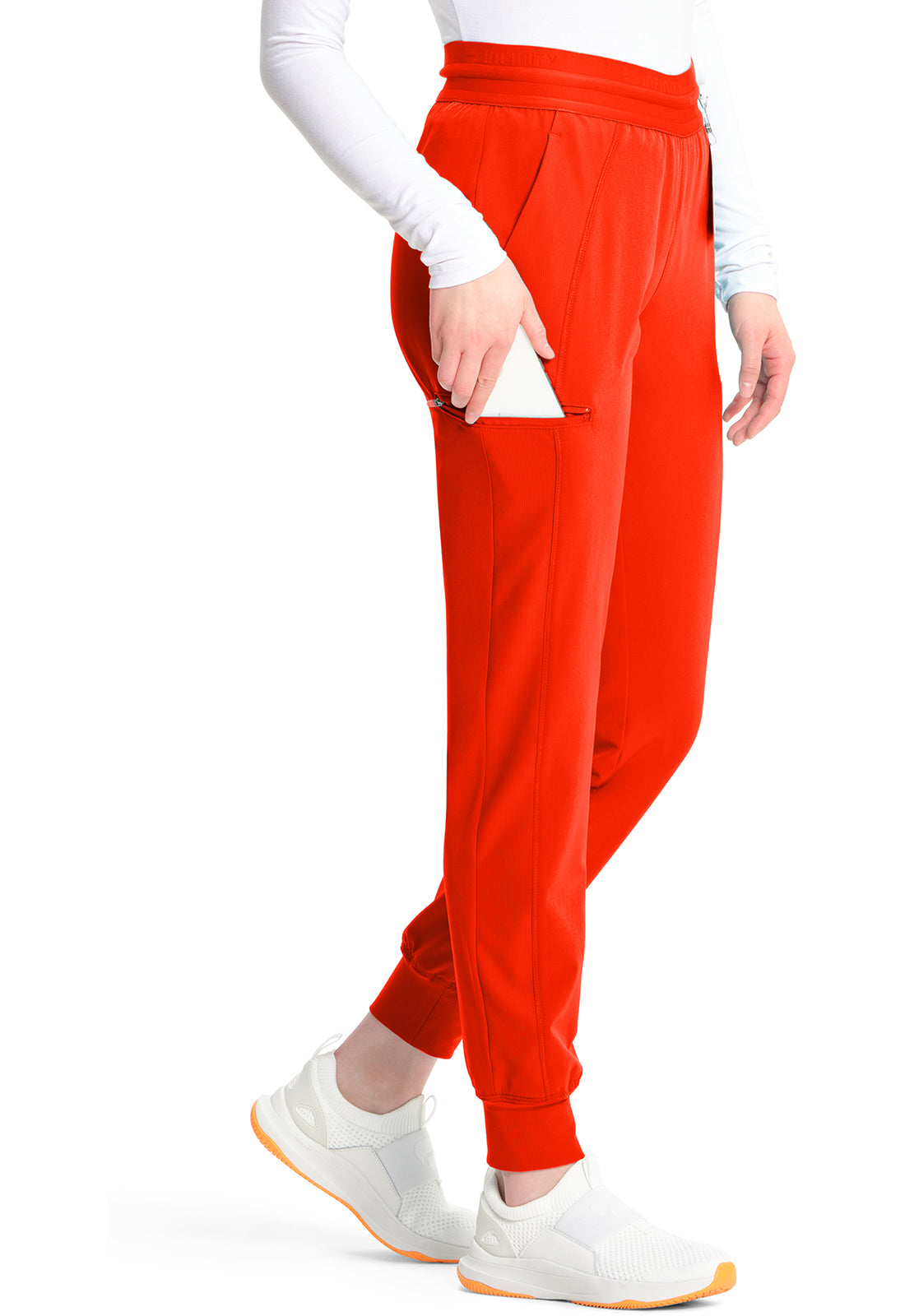 GNR8 IN122A Mid Rise Jogger Vivid Orange