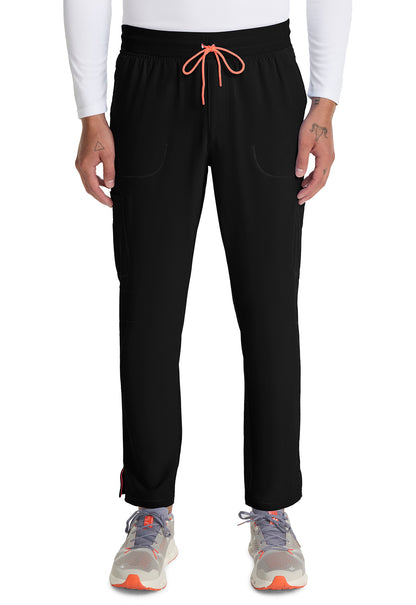 GNR8 IN200A Men's Drawstring Straight Leg Pants Black