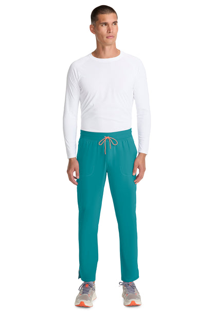 GNR8 IN200A Men's Drawstring Straight Leg Pants Teal Blue