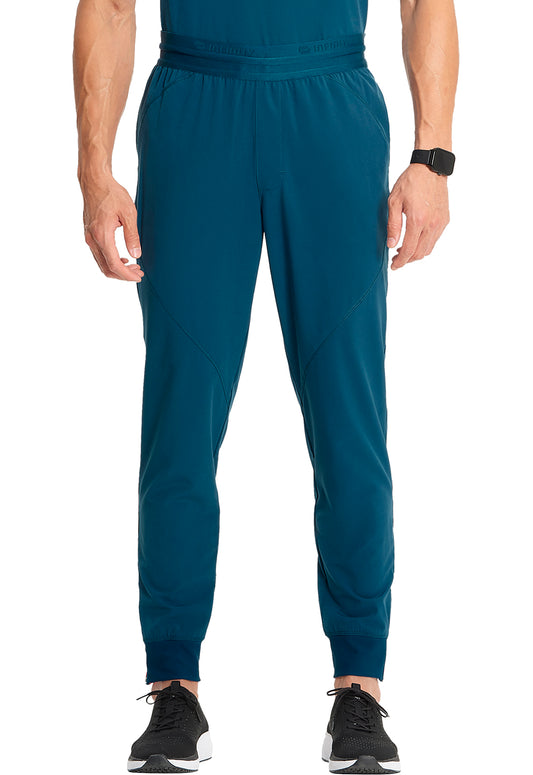 GNR8 IN204A Men's Drawstring Jogger Caribbean Blue Model Image Front | Infinity