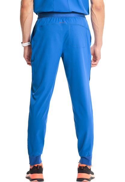 GNR8 IN204A Men's Drawstring Jogger Royal Model Image Back | Infinity