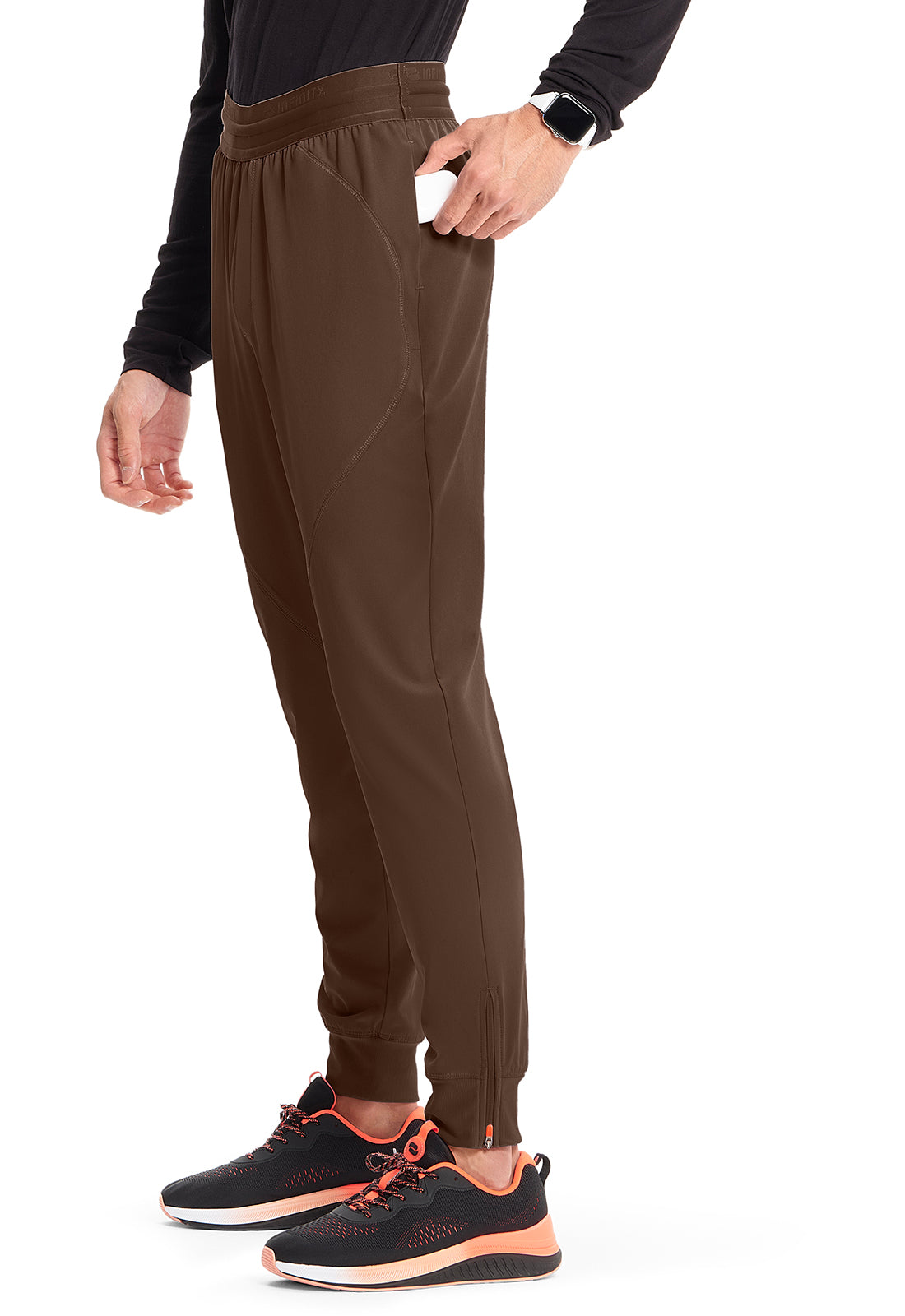 GNR8 IN204A Men's Mid Rise Jogger Espresso Express