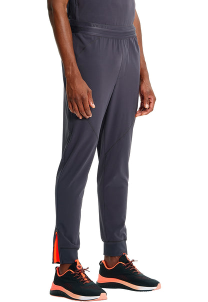 GNR8 IN204A Men's Mid Rise Jogger Pewter Model Image Left Side | Infinity