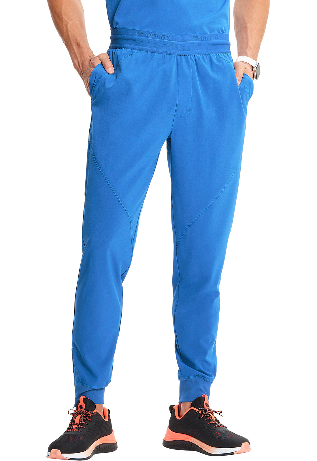 GNR8 IN204A Men's Mid Rise Jogger Royal