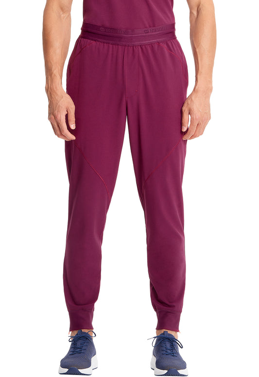 GNR8 IN204A Men's Mid Rise Jogger Wine Model Image Front | Infinity