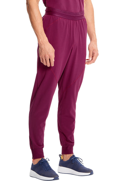 GNR8 IN204A Men's Mid Rise Jogger Wine Model Image Left Side | Infinity