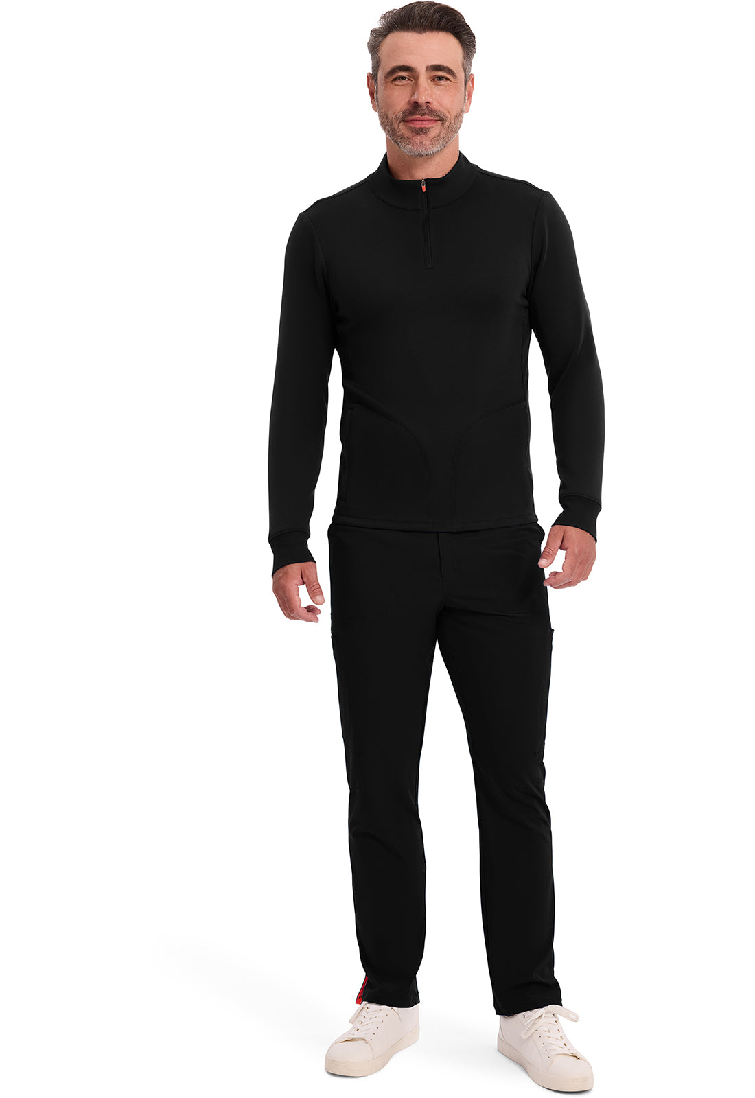 Lifestyle IN302 Men's Mock Neck Jacket Black