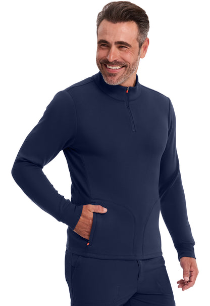Lifestyle IN302 Men's Mock Neck Jacket Navy