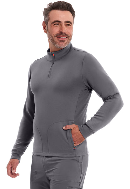 Lifestyle IN302 Men's Mock Neck Jacket Pewter