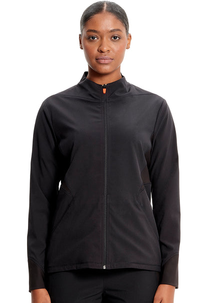 GNR8 IN320A Zip Front Jacket Black Model Image Front | Infinity