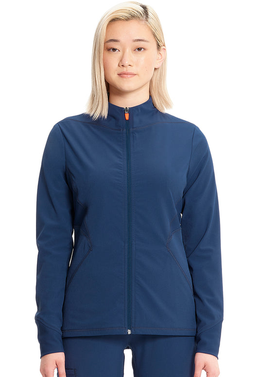 GNR8 IN320A Zip Front Jacket Navy Model Image Front | Infinity