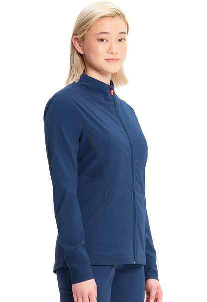 GNR8 IN320A Zip Front Jacket Navy Model Image Left Side | Infinity