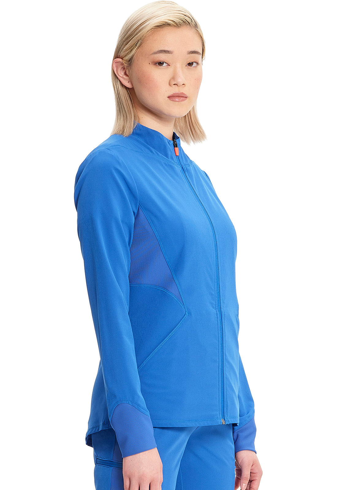 GNR8 IN320A Zip Front Jacket Royal Model Image Left Side | Infinity