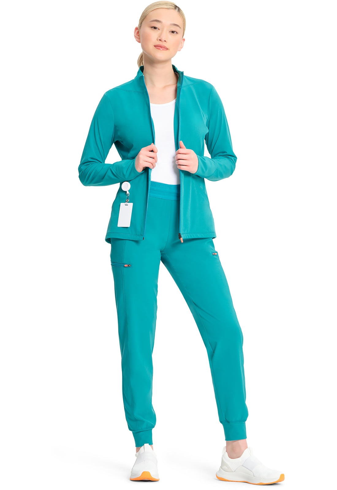 GNR8 IN320A Zip Front Jacket Teal Blue