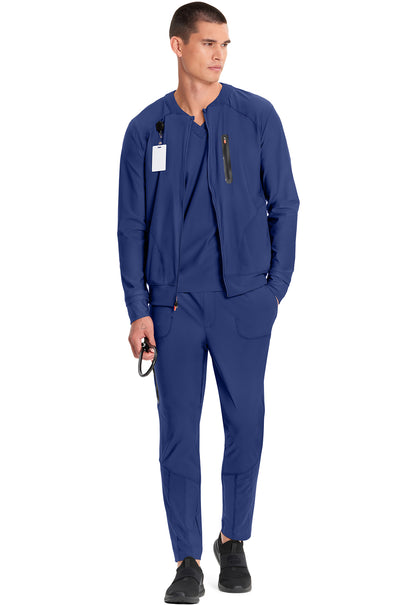 GNR8 Kinetic IN322A Men's Knit Zip Front Jacket Navy