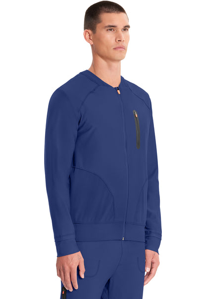 GNR8 Kinetic IN322A Men's Knit Zip Front Jacket Navy