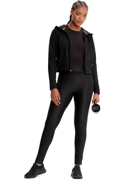 GNR8 Kinetic IN326 Mesh Zip Front Crop Jacket Black