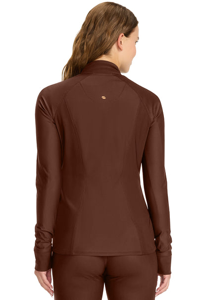 Kinetic IN337A Women's Raglan Zip Front Jacket Espresso Express