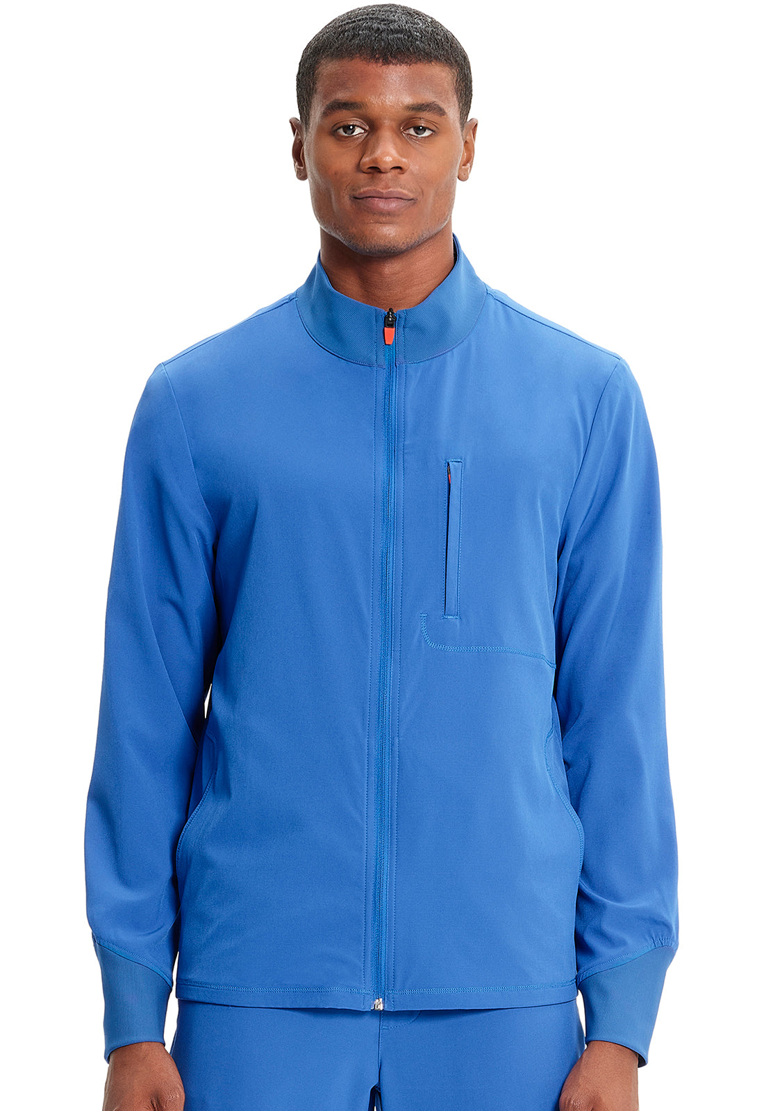 GNR8 IN350A Men's Zip Front Jacket Royal Model Image Front | Infinity