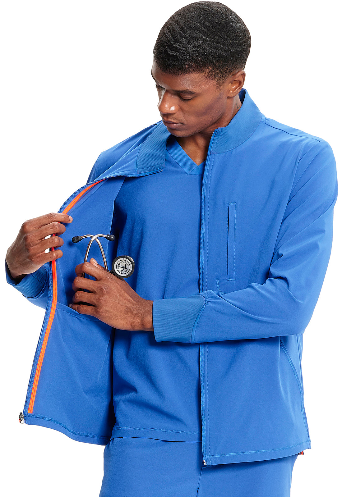 GNR8 IN350A Men's Zip Front Jacket Royal