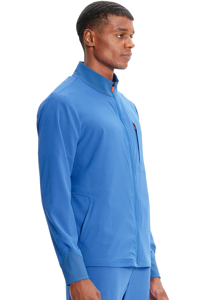 GNR8 IN350A Men's Zip Front Jacket Royal Model Image Left Side | Infinity