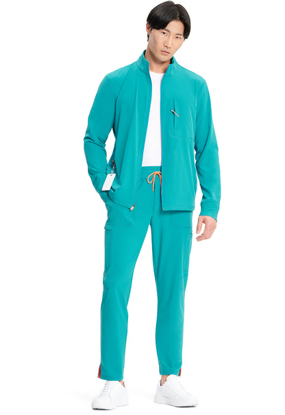 GNR8 IN350A Men's Zip Front Jacket Teal Blue