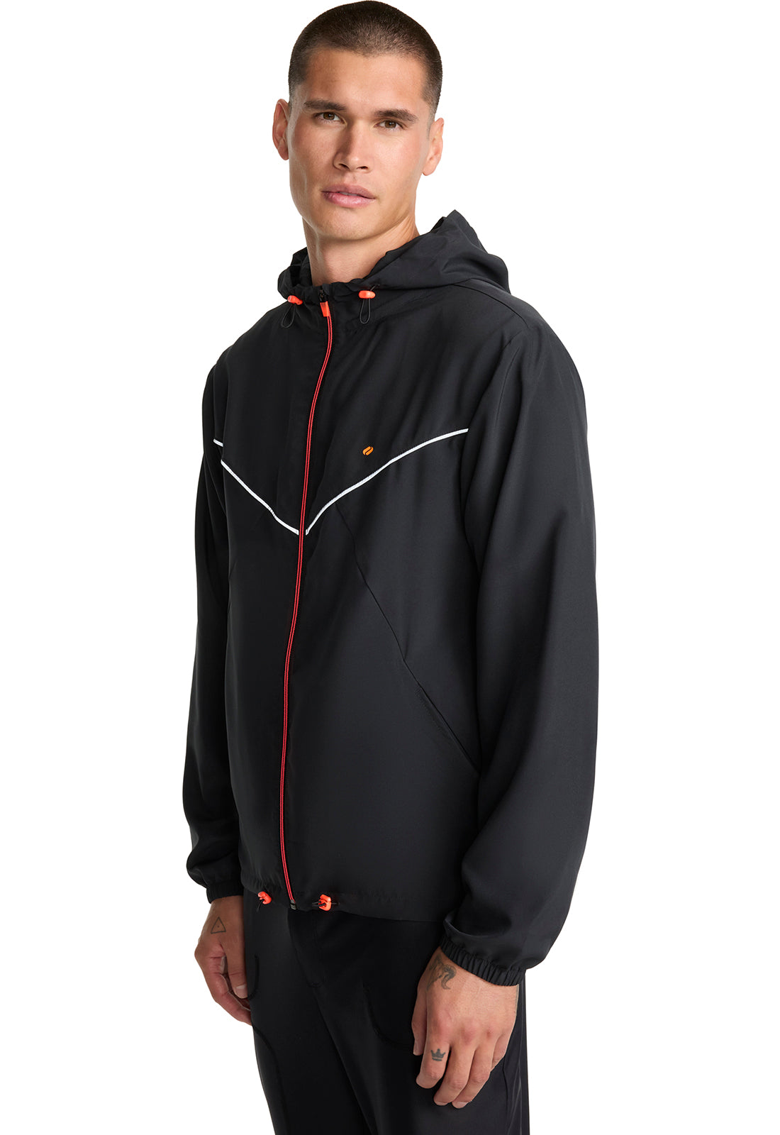 Lifestyle IN507 Packable Jacket Black Model Image Right Side | Infinity