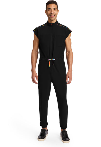 GNR8 Pride IN523A All Gender 7-Pocket Dolman Jumpsuit Black