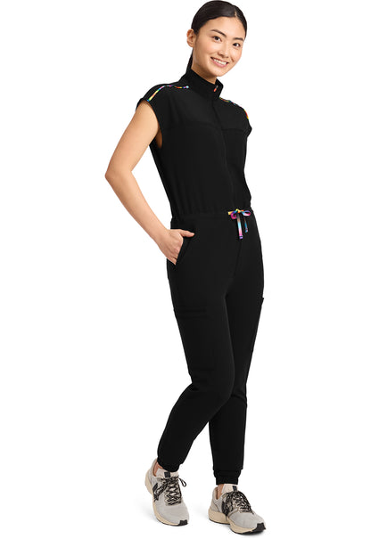 GNR8 Pride IN523A All Gender 7-Pocket Dolman Jumpsuit Black