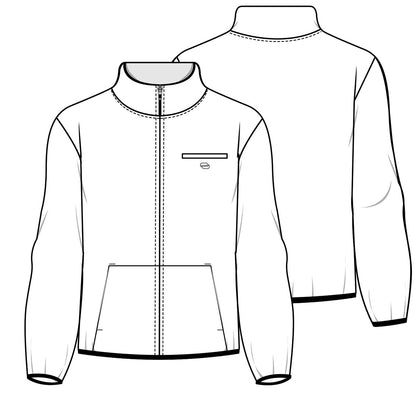 Pursuit IN525A Women's 3-Pocket Warm-up Jacket Black