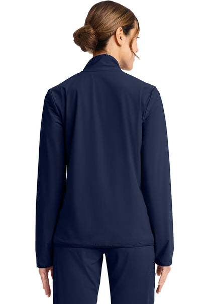 Classics IN525A Women's 3-Pocket Warm-up Jacket Navy