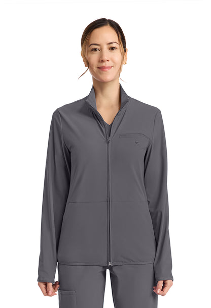 Classics IN525A Women's 3-Pocket Warm-up Jacket Pewter