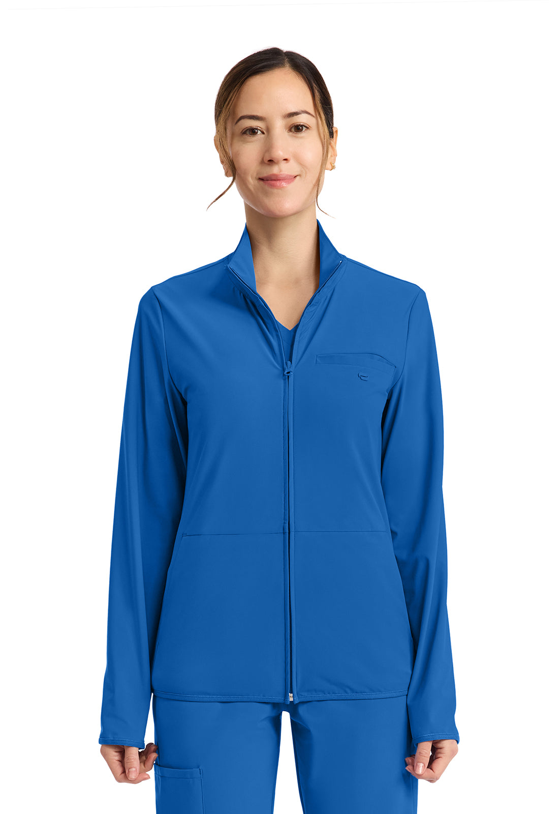 Classics IN525A Women's 3-Pocket Warm-up Jacket Royal