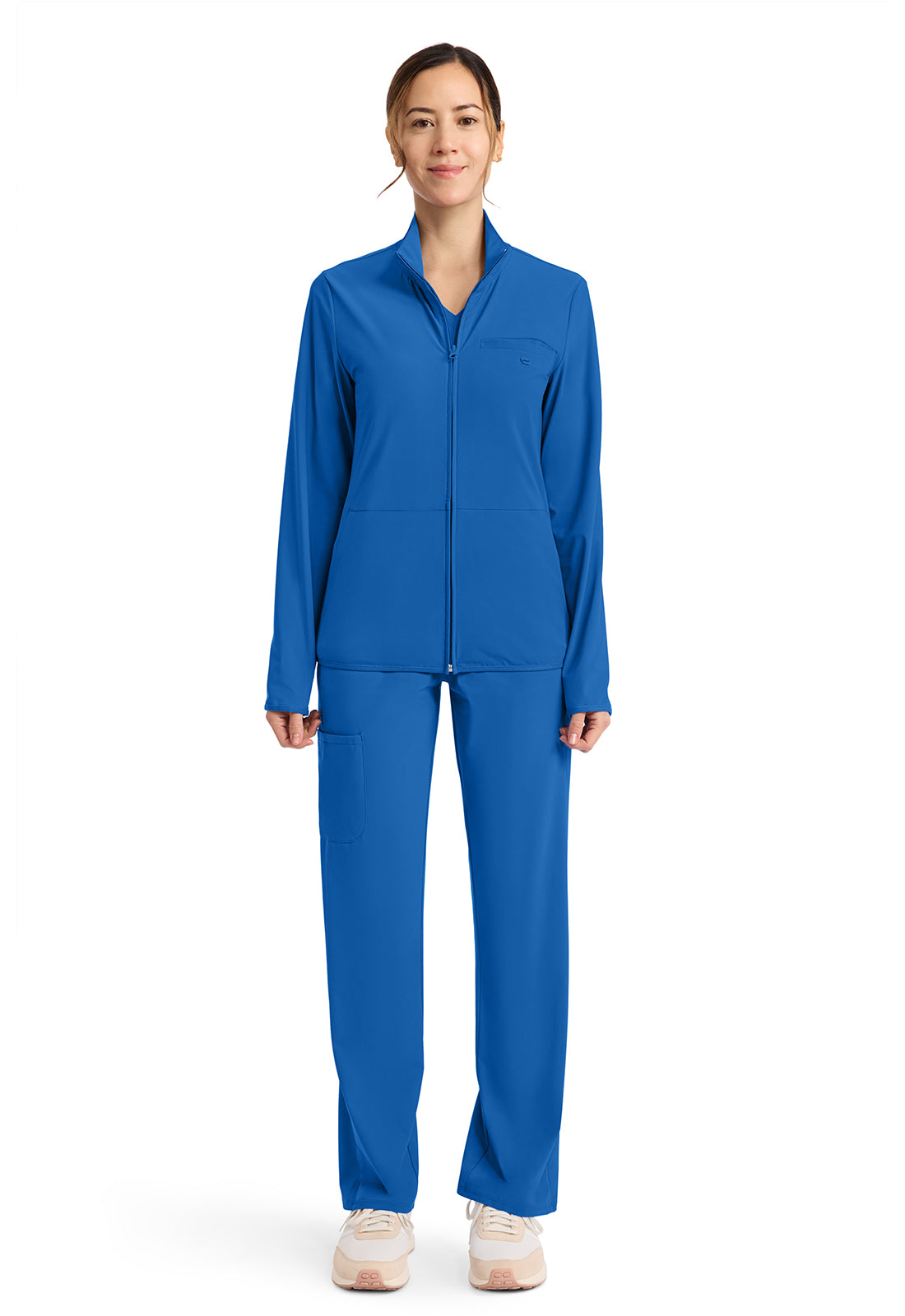 Classics IN525A Women's 3-Pocket Warm-up Jacket Royal