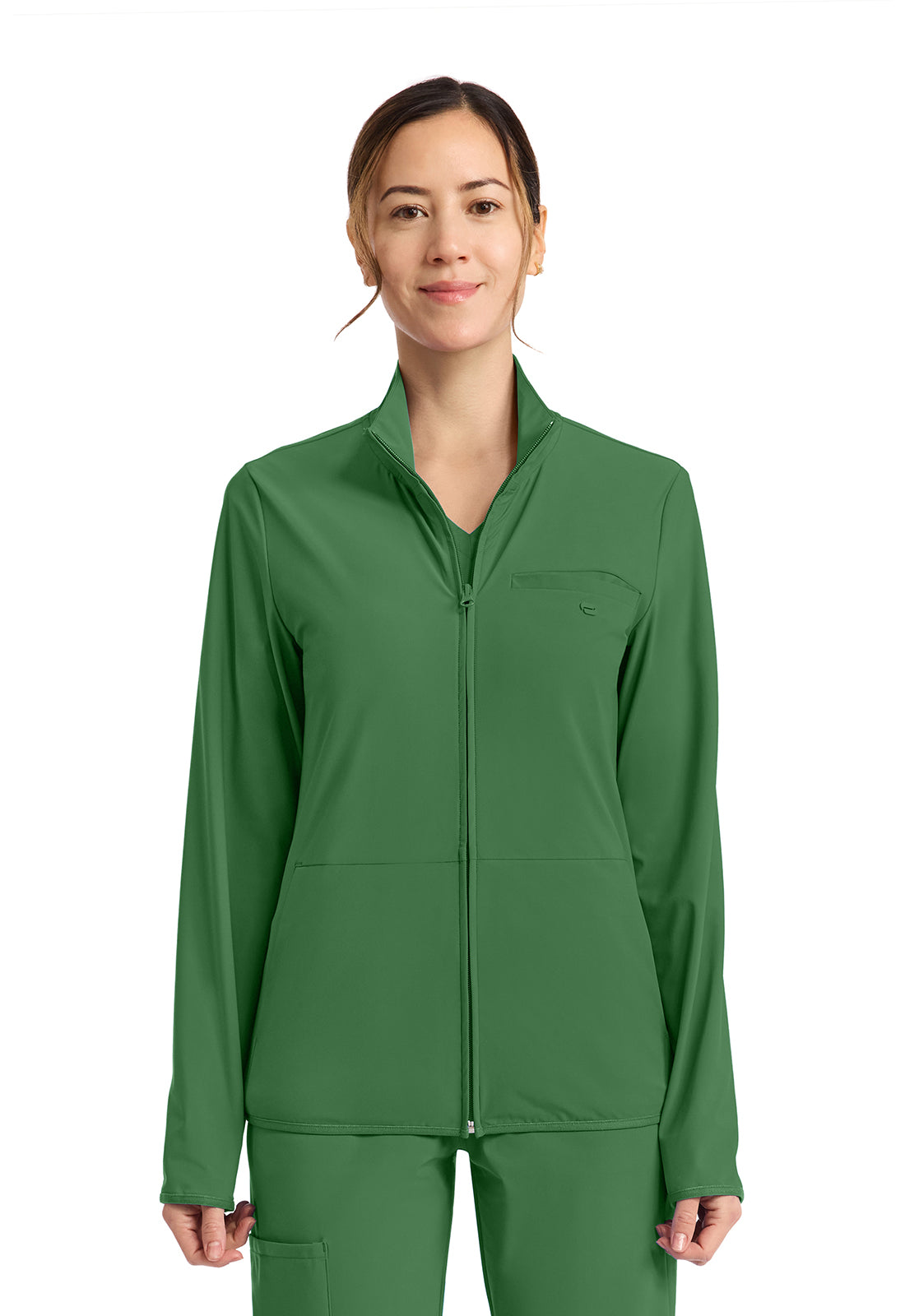 Classics IN525A Women's 3-Pocket Warm-up Jacket Retro Green