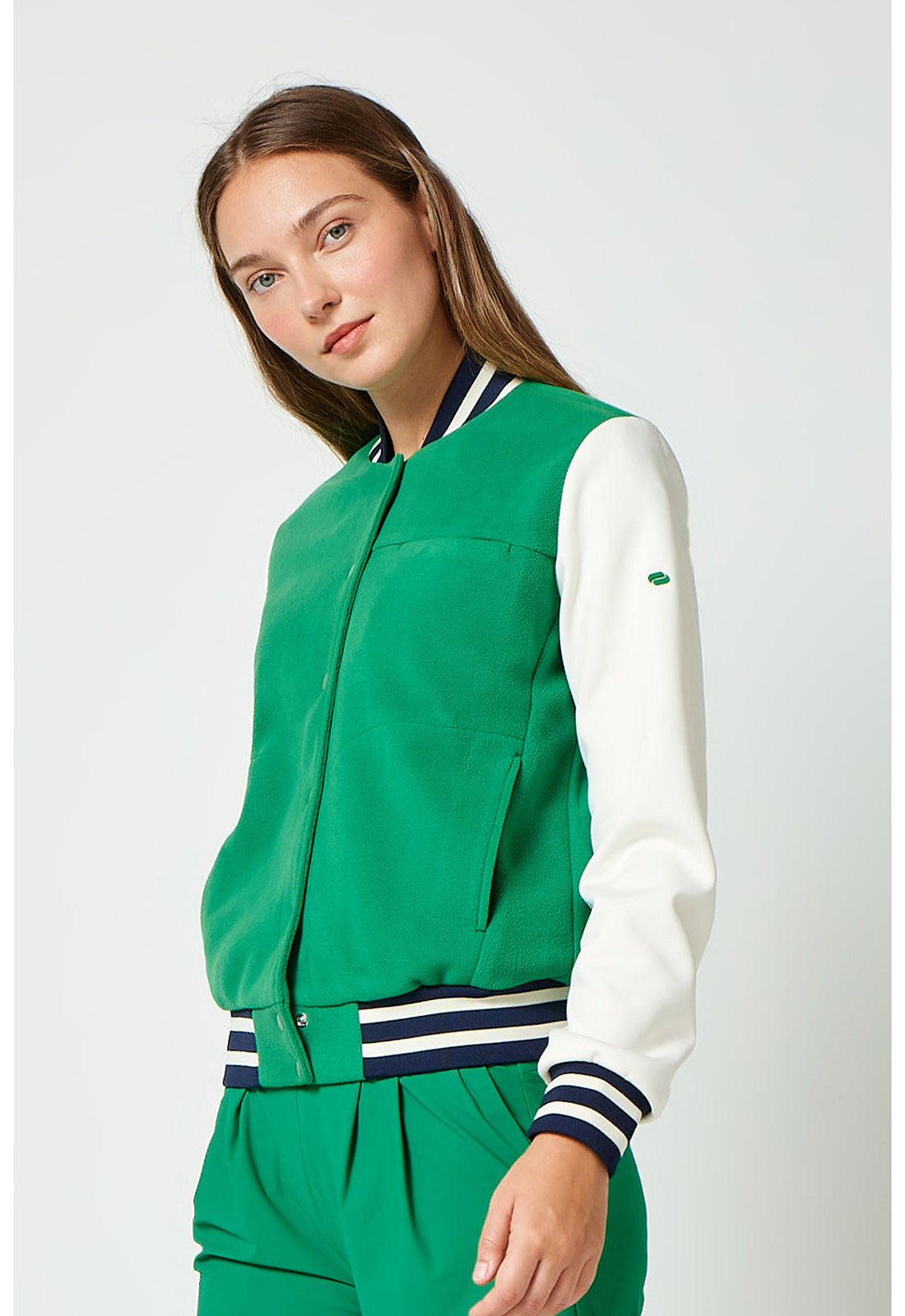 Pursuit IN526 Women's 3-Pocket Sport Bomber Jacket Retro Green