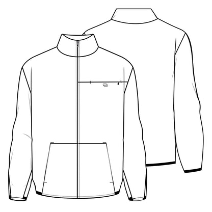 Pursuit IN527A Men's 3-Pocket Warm-up Jacket Navy