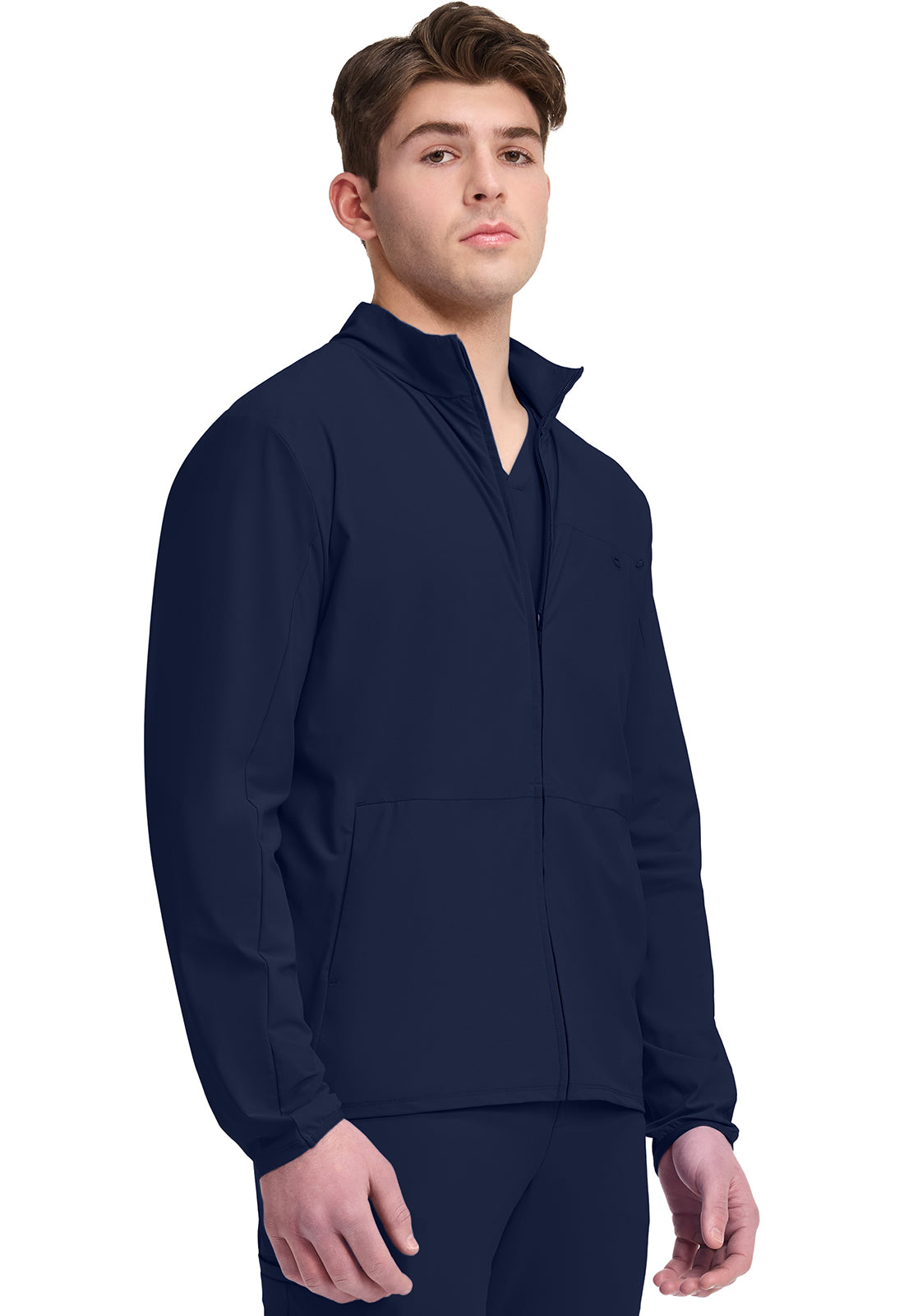 Pursuit IN527A Men's 3-Pocket Warm-up Jacket Navy
