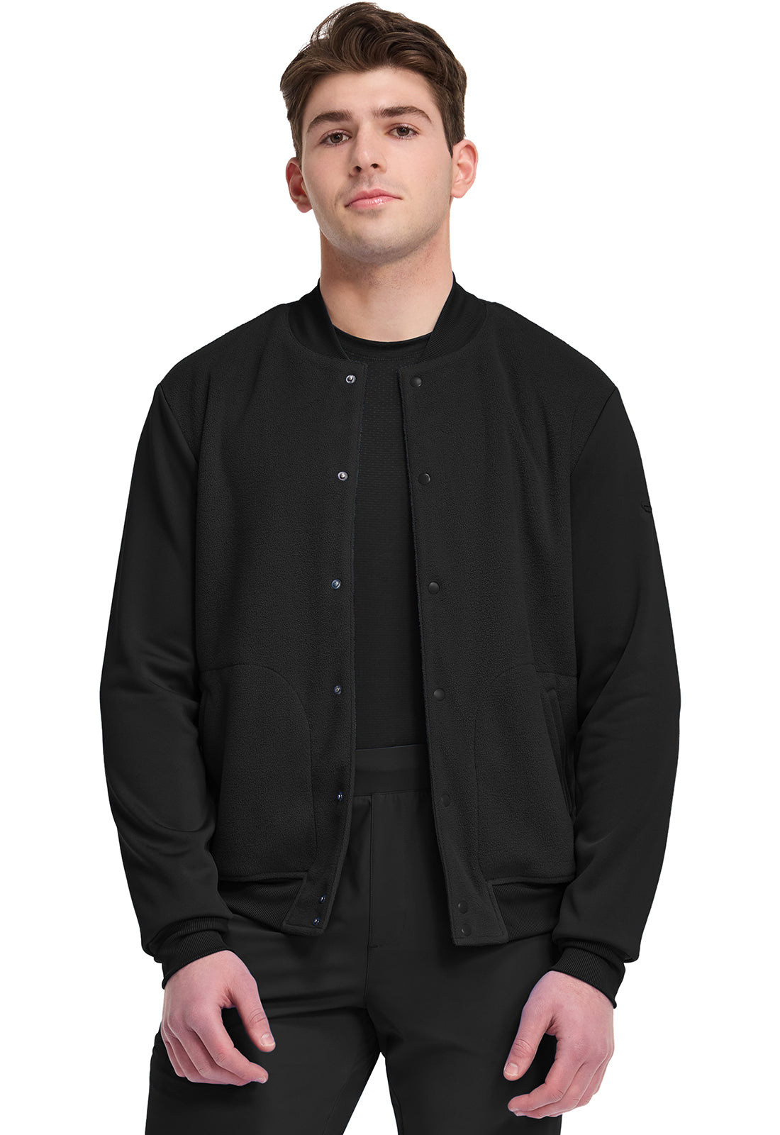 Pursuit IN528 Men's 2-Pocket Sport Bomber Jacket Black