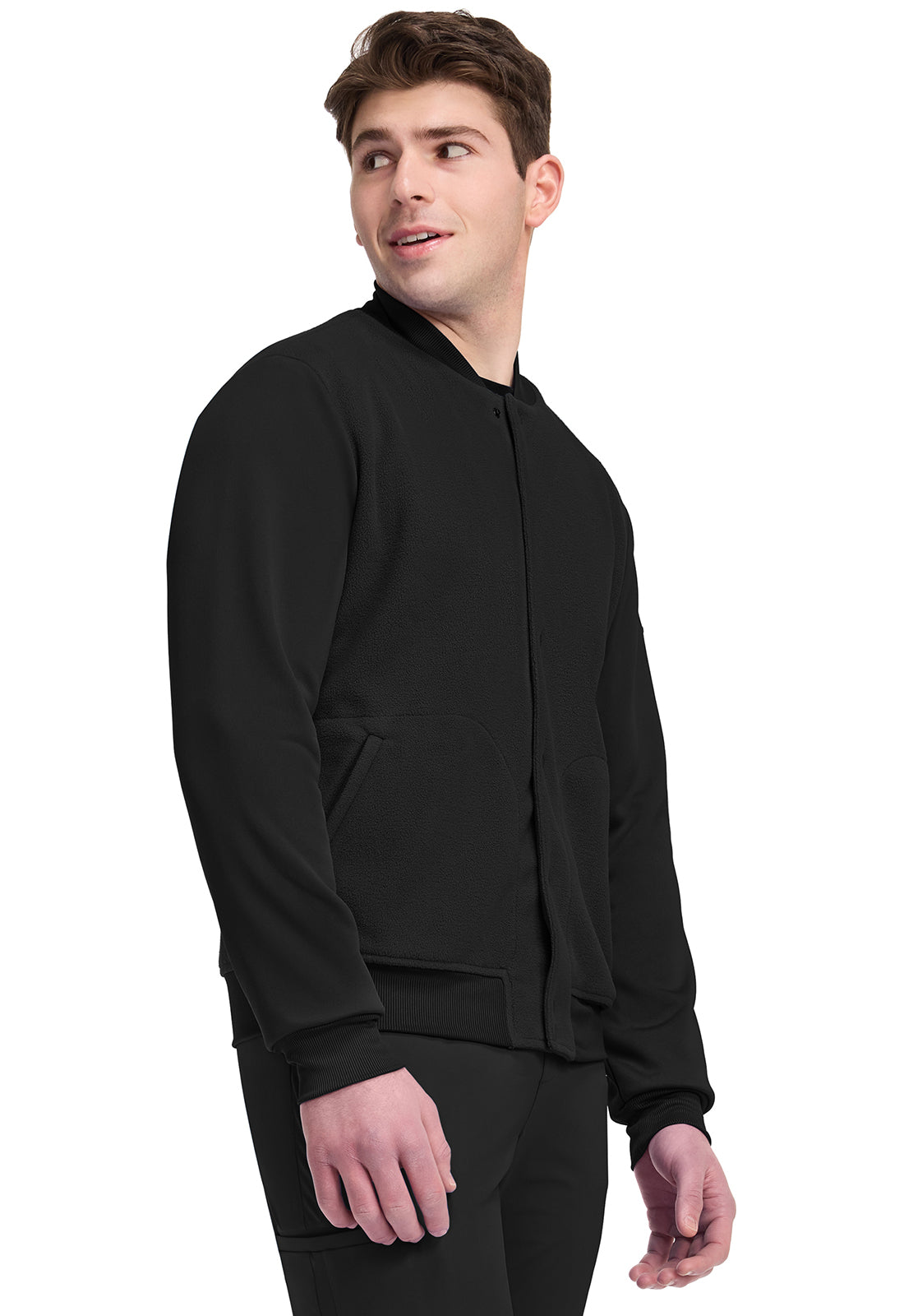 Pursuit IN528 Men's 2-Pocket Sport Bomber Jacket Black