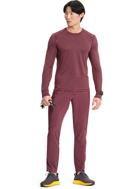 GNR8 IN608 Men's Long Sleeve Performance Underscrub Plum Velvet