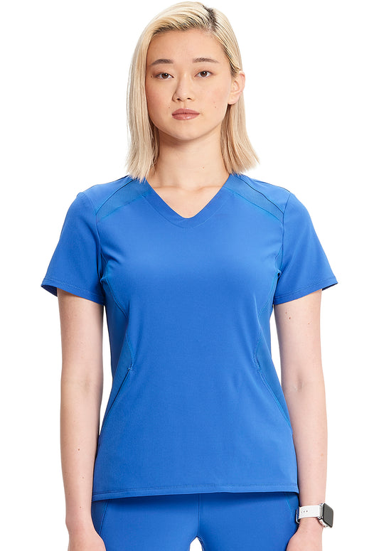 GNR8 IN620A V-Neck Top Royal Model Image Front | Infinity