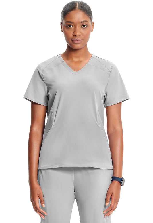 GNR8 IN620A V-Neck Top Vapor Model Image Front | Infinity