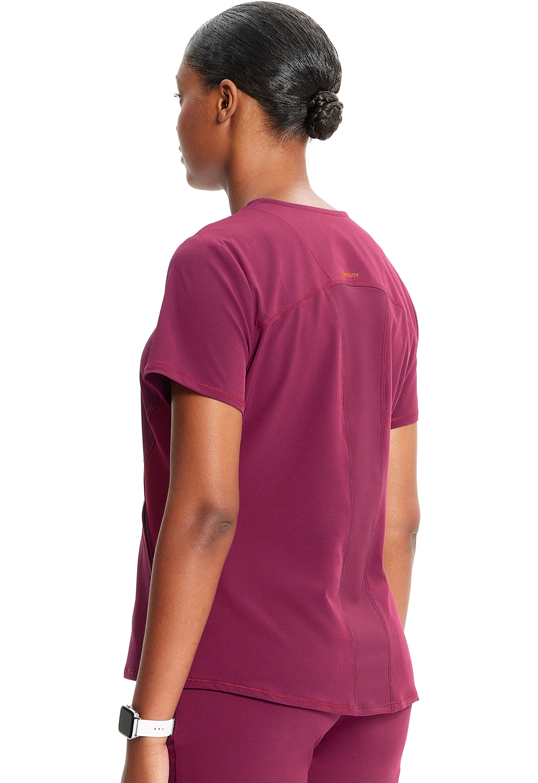 GNR8 IN620A V-Neck Top Wine Model Image Right Side | Infinity