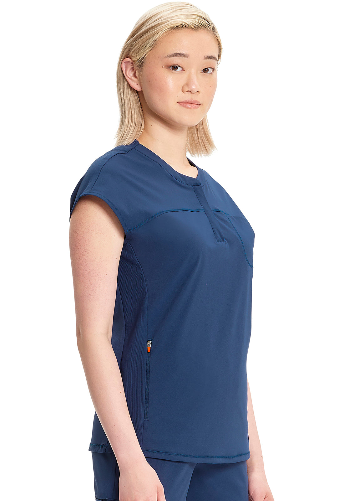 GNR8 IN622A Henley Top Navy Model Image Left Side | Infinity