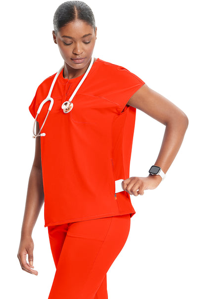 GNR8 IN622A Henley Top Vivid Orange