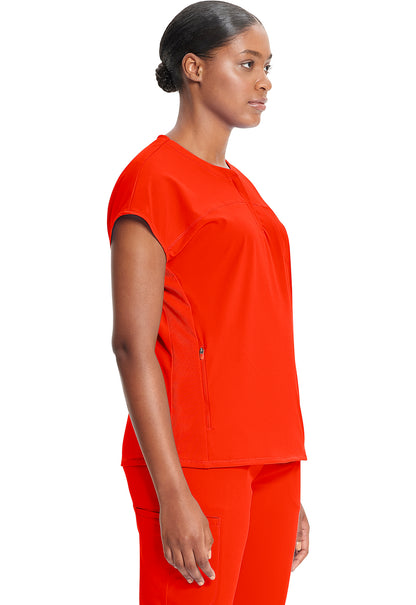 GNR8 IN622A Henley Top Vivid Orange