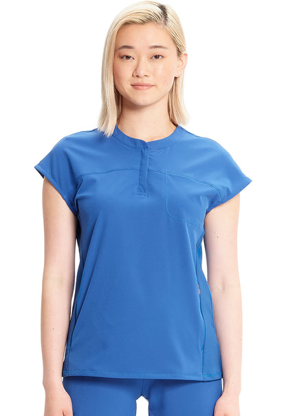 GNR8 IN622A Henley Top Royal Model Image Front | Infinity